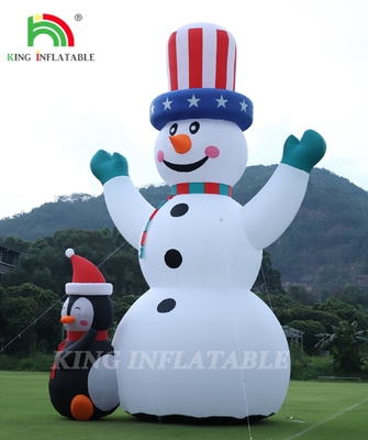 26/33FT 屋外 クリスマス スノーマン 膨張型 巨大 膨張型 スノーマン 吹風機付き クリスマス 休日 屋外 パーティー 庭園 飾り付け