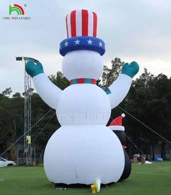 26/33FT 屋外 クリスマス スノーマン 膨張型 巨大 膨張型 スノーマン 吹風機付き クリスマス 休日 屋外 パーティー 庭園 飾り付け