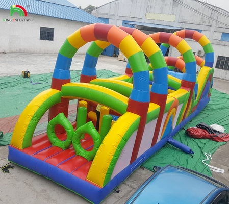 商業用地障害物コース スポーツ 子供のための充気障害物ゲーム