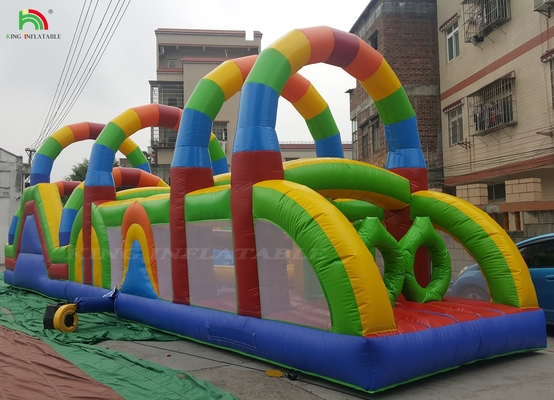 商業用地障害物コース スポーツ 子供のための充気障害物ゲーム