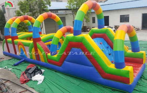 商業用地障害物コース スポーツ 子供のための充気障害物ゲーム