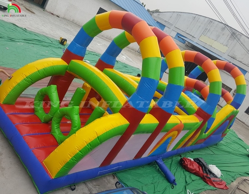 商業用地障害物コース スポーツ 子供のための充気障害物ゲーム