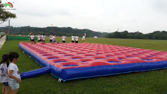 PVCタール 5k 充気障害物コース コンボ 大型スライド インタラクティブな成人充気障害物