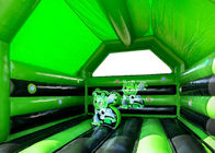 緑のコマーシャル城を跳んでいる2.1人のFtの宇宙飛行士の子供の弾力がある城/膨脹可能な子供