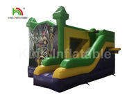 子供のためのスライドが付いているEN71ジャスティス・リーグの主題の緑の膨脹可能な跳躍の城