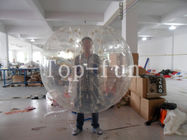 ポリ塩化ビニール/TPU の防水シート膨脹可能なボディ Zorbing の泡球、運動場のための人間のロール・ボール