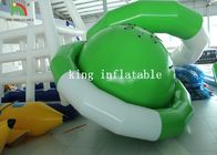 緑/白いUFOの形ポリ塩化ビニールの防水シートの上昇のための膨脹可能な浮遊土星水おもちゃ