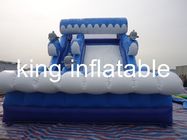 青い/娯楽のために付す白いスライド0.55mmポリ塩化ビニールの防水シートの膨脹可能な乾燥したスライド