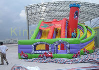 大きい膨脹可能城とのスライドの楽園/楽しみを滑らせている子供のための回転を乾燥します