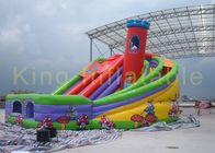 大きい膨脹可能城とのスライドの楽園/楽しみを滑らせている子供のための回転を乾燥します