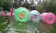 多彩で膨脹可能な水おもちゃ、人間のサイズ膨脹可能な水ローラー球