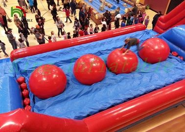 無鉛赤くか青の膨脹可能なスポーツのゲーム/爆発の障害物コースおよびスライド