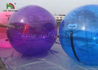 プールまたは湖のための水球 2m の直径の紫色/青の大きい 1.0mm ポリ塩化ビニールの膨脹可能な歩行