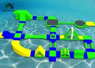 習慣35x21mレンタル緑/黄色/青い色のための膨脹可能な水公園
