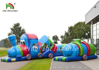 多彩な防水シートの爆発のMultiplayの列車のトンネルの子供の娯楽運動場