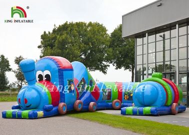 多彩な防水シートの爆発のMultiplayの列車のトンネルの子供の娯楽運動場