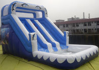 子供/大人の膨脹可能なスライド公園のためのプールが付いている 3 ライン膨脹可能な水スライド