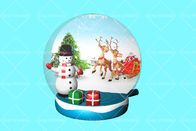 Inflatable王の広告3mのメリー クリスマスの雪の地球の気球