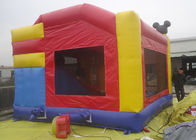 0.55mm PVC Tarpaulin Castle Inflatable Mickey Bounce House With Slide And Obstacle