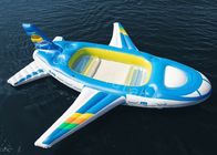青0.9mmポリ塩化ビニールの防水シート大きく膨脹可能な水おもちゃの浮遊飛行機