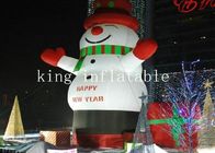 屋外のクリスマスの装飾のための5mH Inflatablesのクリスマスのスノーマンの漫画