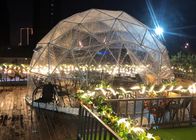 星鋼管の眺めの屋外の透明な4つのmの測地線ドームのテントの泡キャンプ テント