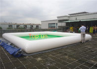 薄緑/白い色 7 x 7 m 膨脹可能な水プール、膨脹可能なプール 0.65