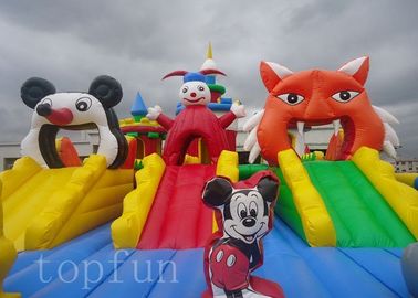 ポリ塩化ビニールの防水シートのミッキー マウスの商業使用のための膨脹可能な遊園地