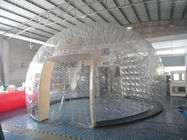 屋外の膨脹可能で透明な泡テント、ポリ塩化ビニールのハンドメイドの明確なドームのテント
