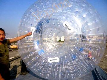 傾斜路/草の土地/丘のために密封される 2m 明確で膨脹可能な Zorb の球の熱気