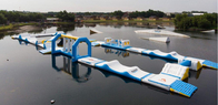 OEM膨脹可能な浮遊水公園の障害物コースの跳躍のスポーツのゲーム