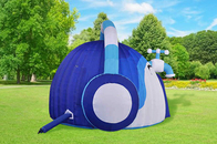 コマーシャルのためのカスタマイズされた青く膨脹可能なヘッドホーンのドームのでき事のテント