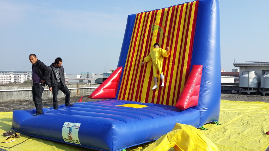 工場卸売商業アウトドアスポーツゲーム 大人用インフレータブル粘着壁ゲーム インフレータブルジャンピングバウンシーキャッスル