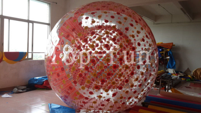 1.0mm ポリ塩化ビニールのプラスチックが付いている 3m の直径の普及した透明で膨脹可能な zorbing 球